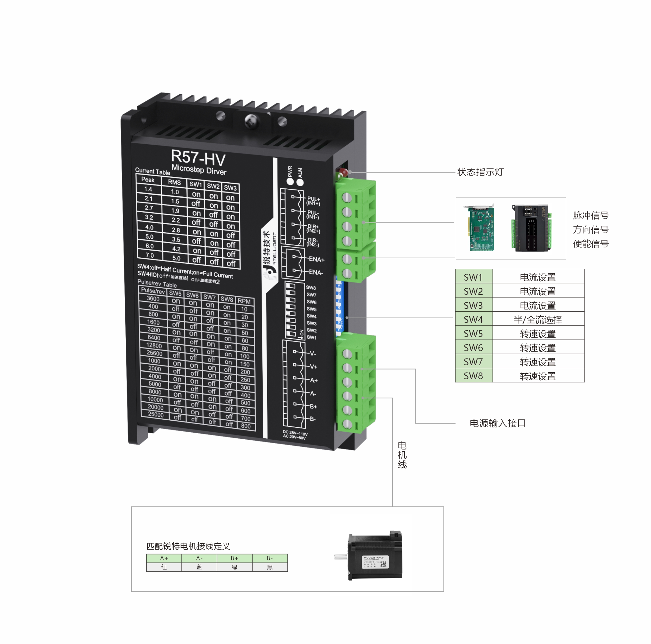 R57-HV驱动器接线示意图